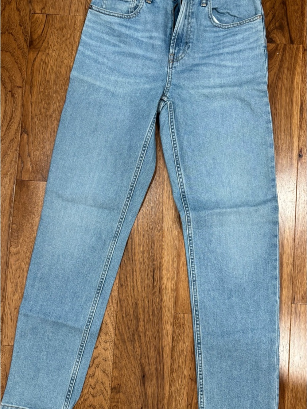 Everlane Light Wash High-Rise Straight Jeans